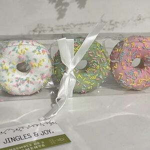 Sprinkle Donut Ornaments - Set Of 3